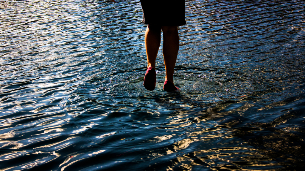 Feet Walking on Water